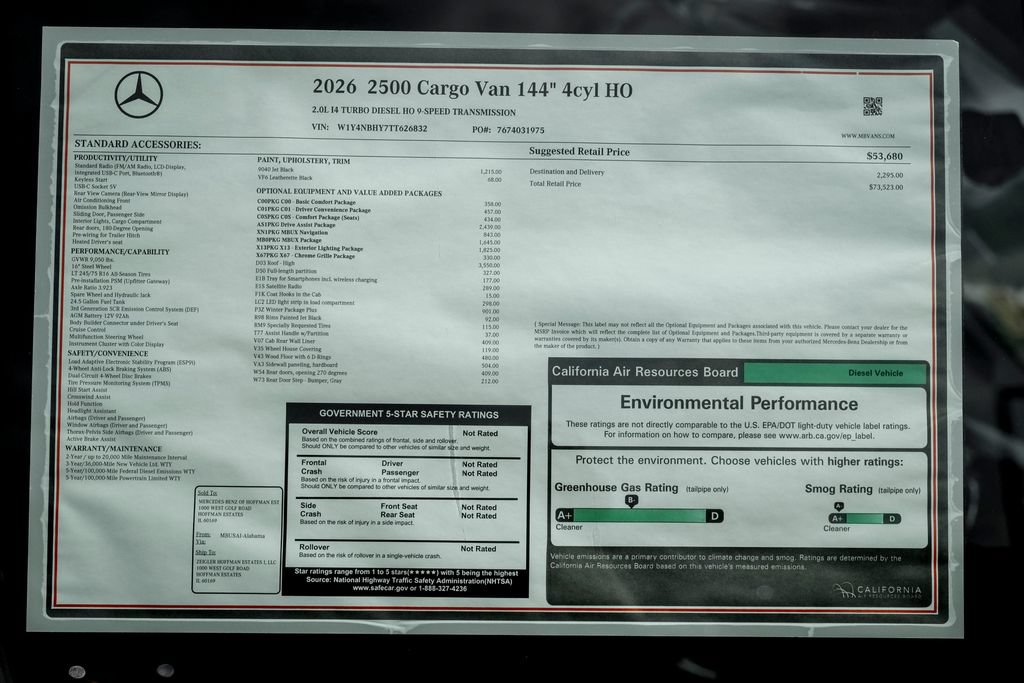 New 2026 Mercedes-Benz Sprinter 2500 image 24