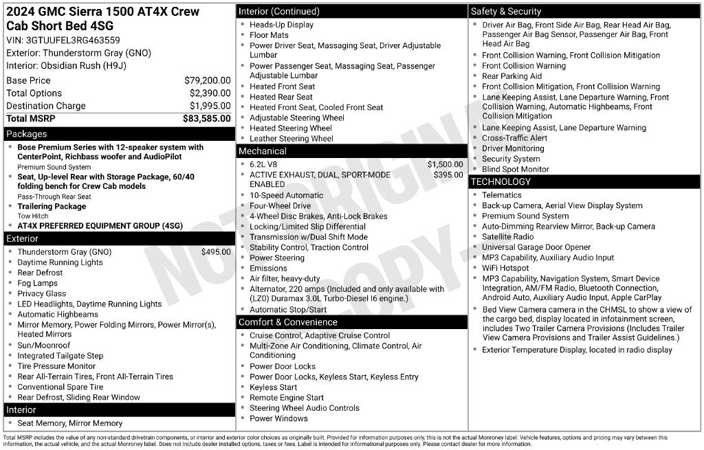 Used 2024 GMC Sierra 1500 AT4X AWD/4WD image 24