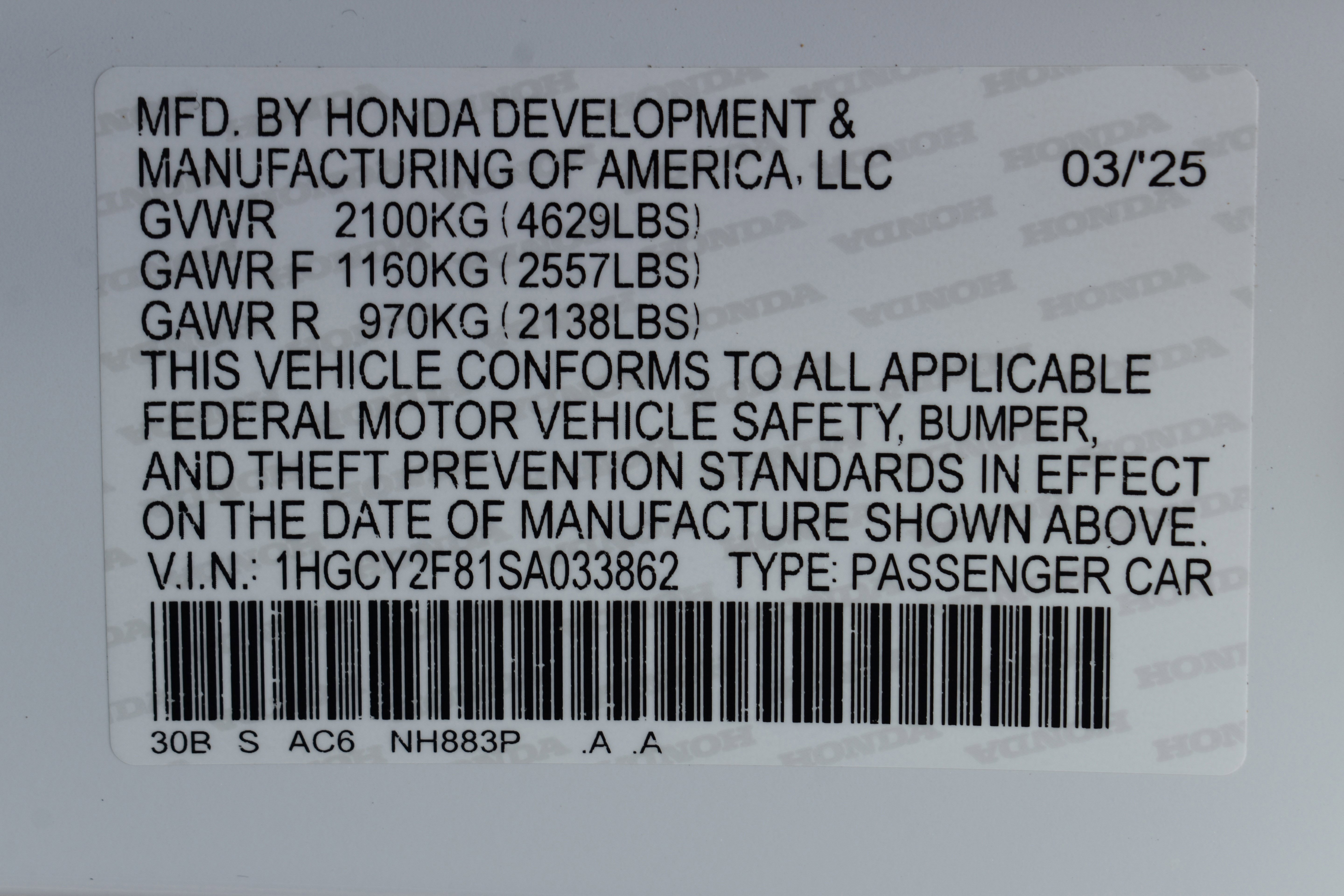 Certified 2025 Honda Accord Touring image 43
