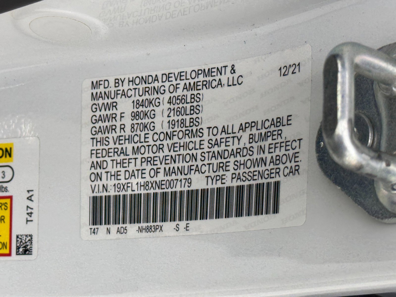 Used 2022 Honda Civic Sport Touring image 43