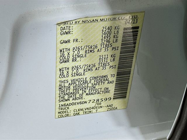 Used 2013 Nissan Frontier PRO-4X w/ Pro-4x Luxury Pkg image 33