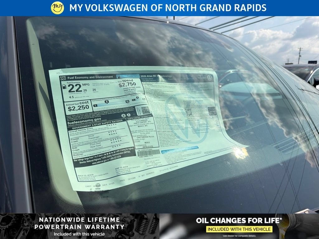 New 2026 Volkswagen Atlas SE AWD/4WD image 26