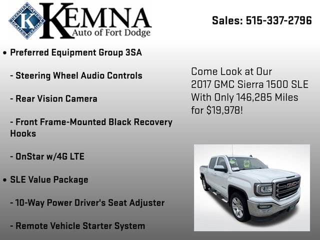 Used 2017 GMC Sierra 1500 SLE w/ SLE Value Package image 25