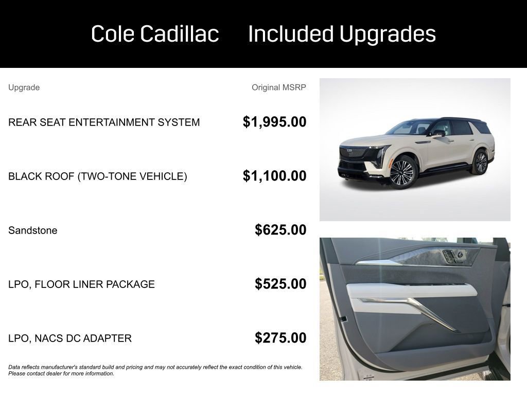 New 2026 Cadillac Escalade IQL Sport 1 w/ LPO, Floor Liner Package image 4