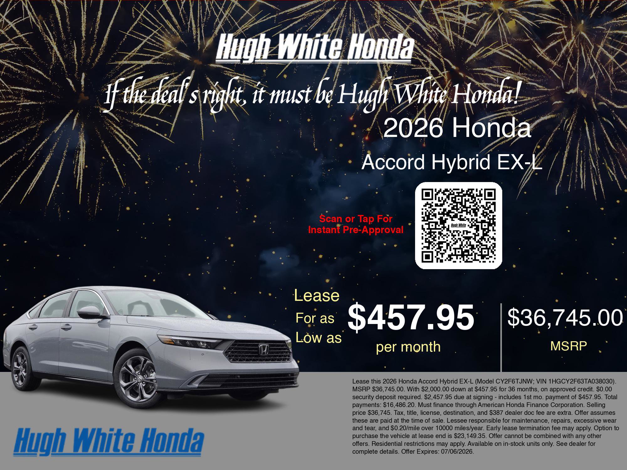 New 2026 Honda Accord EX-L image 3