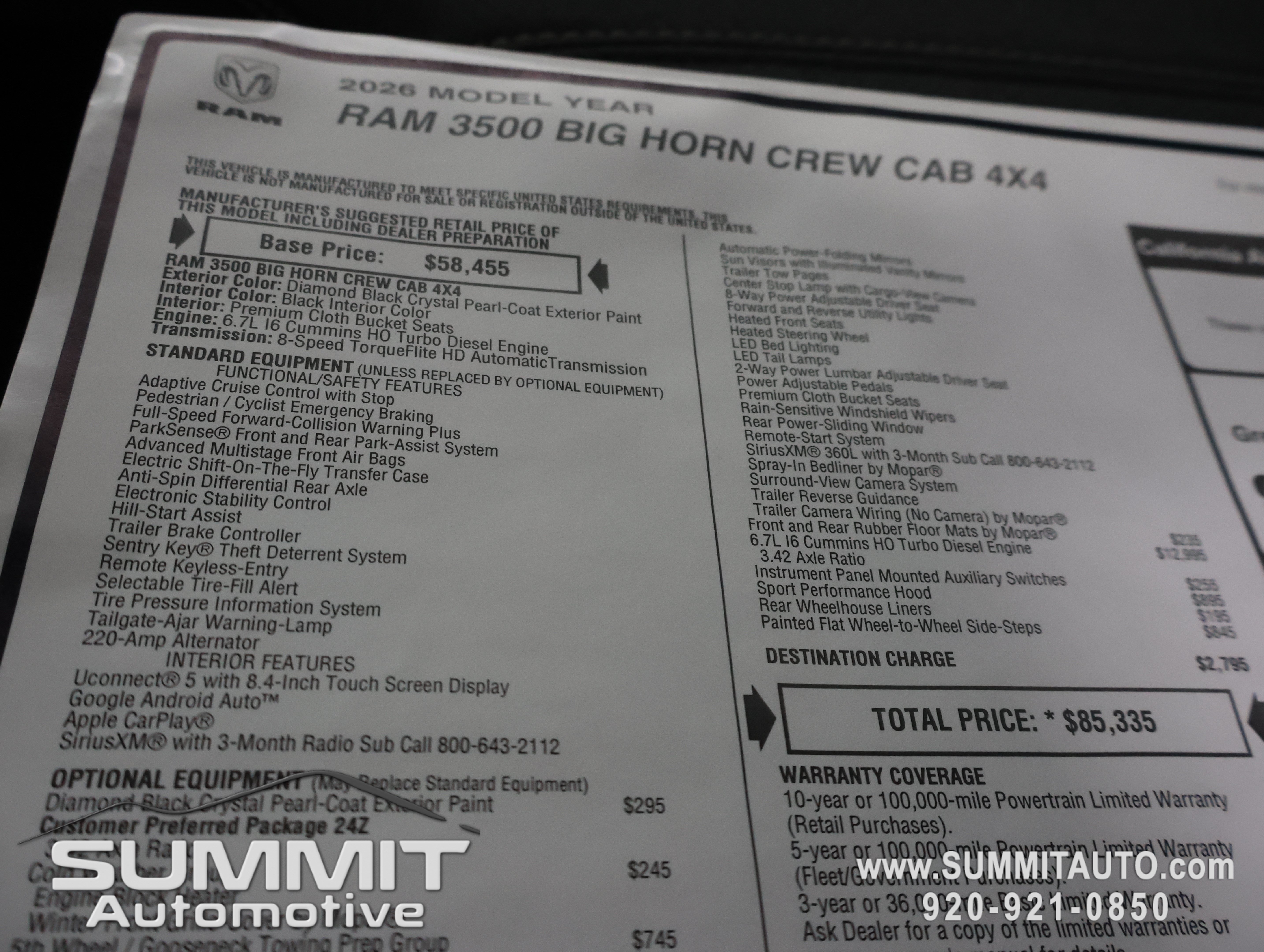 New 2026 RAM 3500 Big Horn AWD/4WD image 45