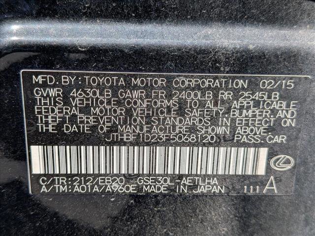 Used 2015 Lexus IS 250 w/ F-Sport Package RWD image 22