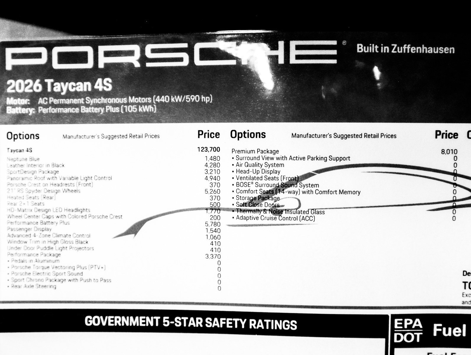 New 2026 Porsche Taycan 4S image 34