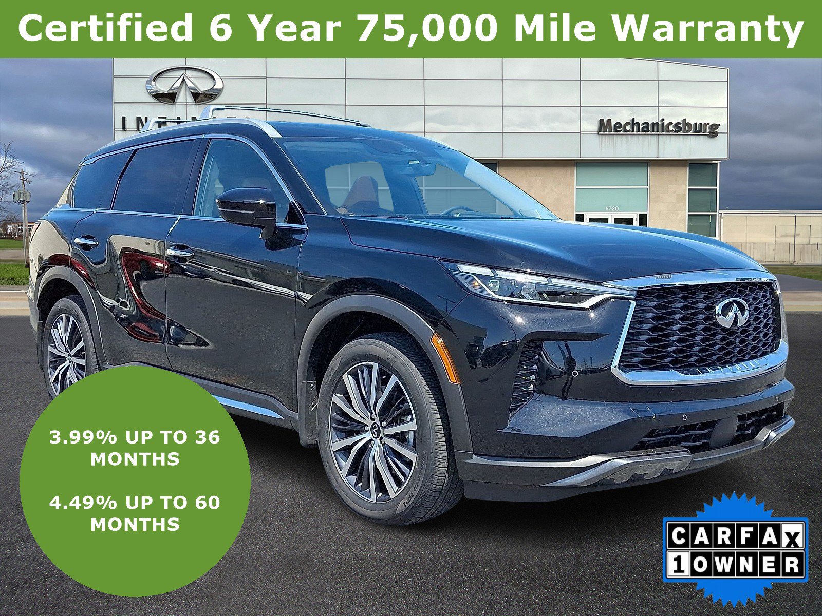 Certified 2025 INFINITI QX60 Sensory w/ Vision Package