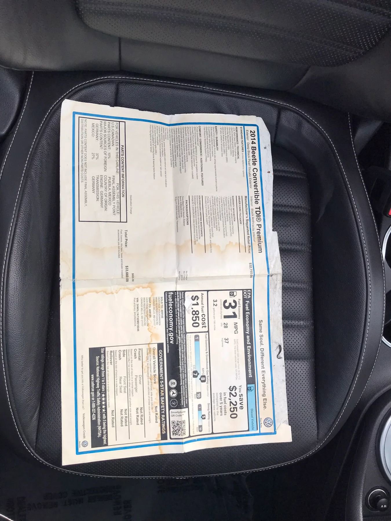 Used 2014 Volkswagen Beetle TDI FWD image 50