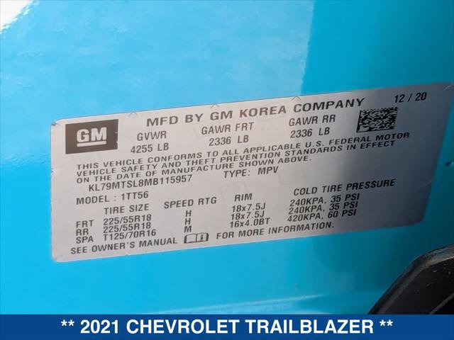 Used 2021 Chevrolet TrailBlazer RS image 24