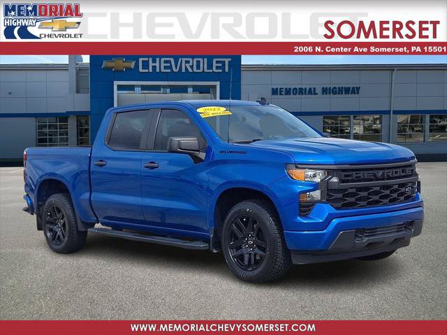 Used 2022 Chevrolet Silverado 1500 Custom w/ LPO, Dark Essentials Package RWD image 1