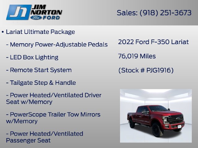 Used 2022 Ford F350 Lariat w/ Tremor Off-Road Package AWD/4WD image 31