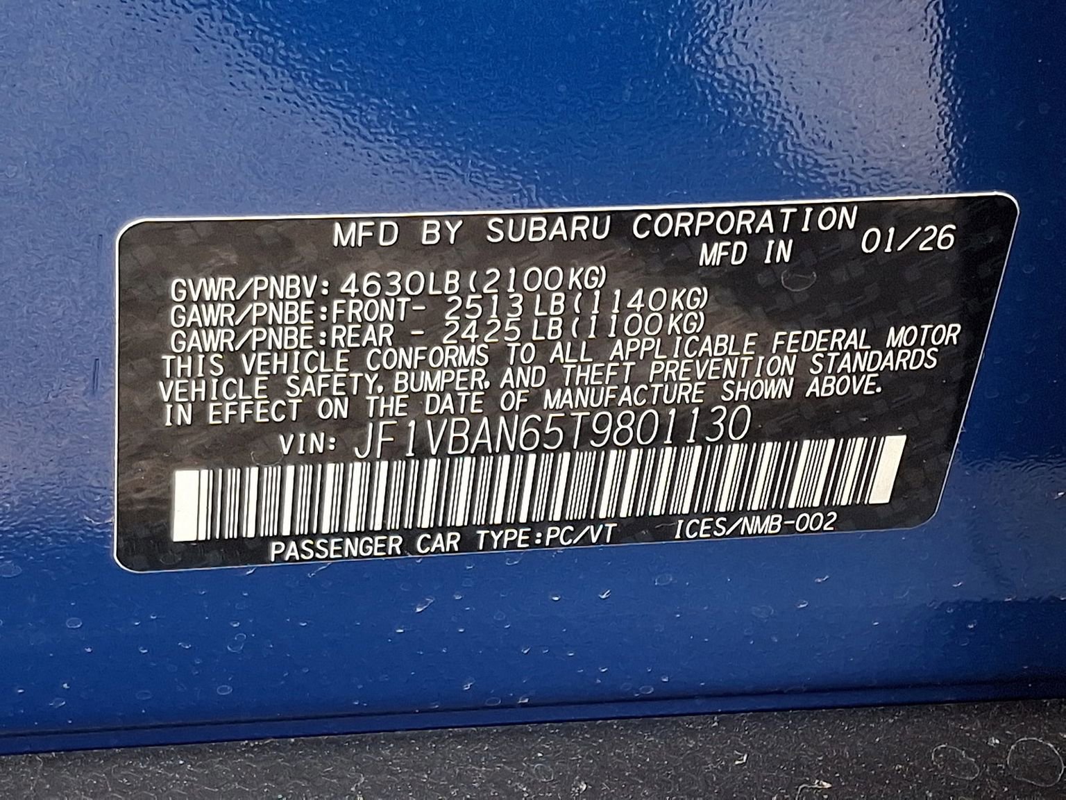 New 2026 Subaru WRX Limited image 12