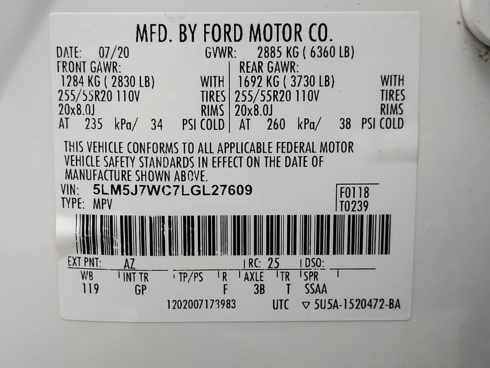 Used 2020 Lincoln Aviator Reserve w/ Equipment Group 201A RWD image 33