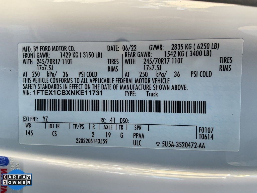 Used 2022 Ford F150 XL w/ Equipment Group 101A High image 21