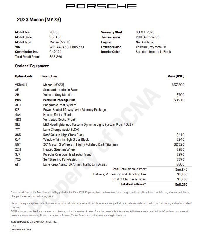 Certified 2023 Porsche Macan AWD/4WD image 6