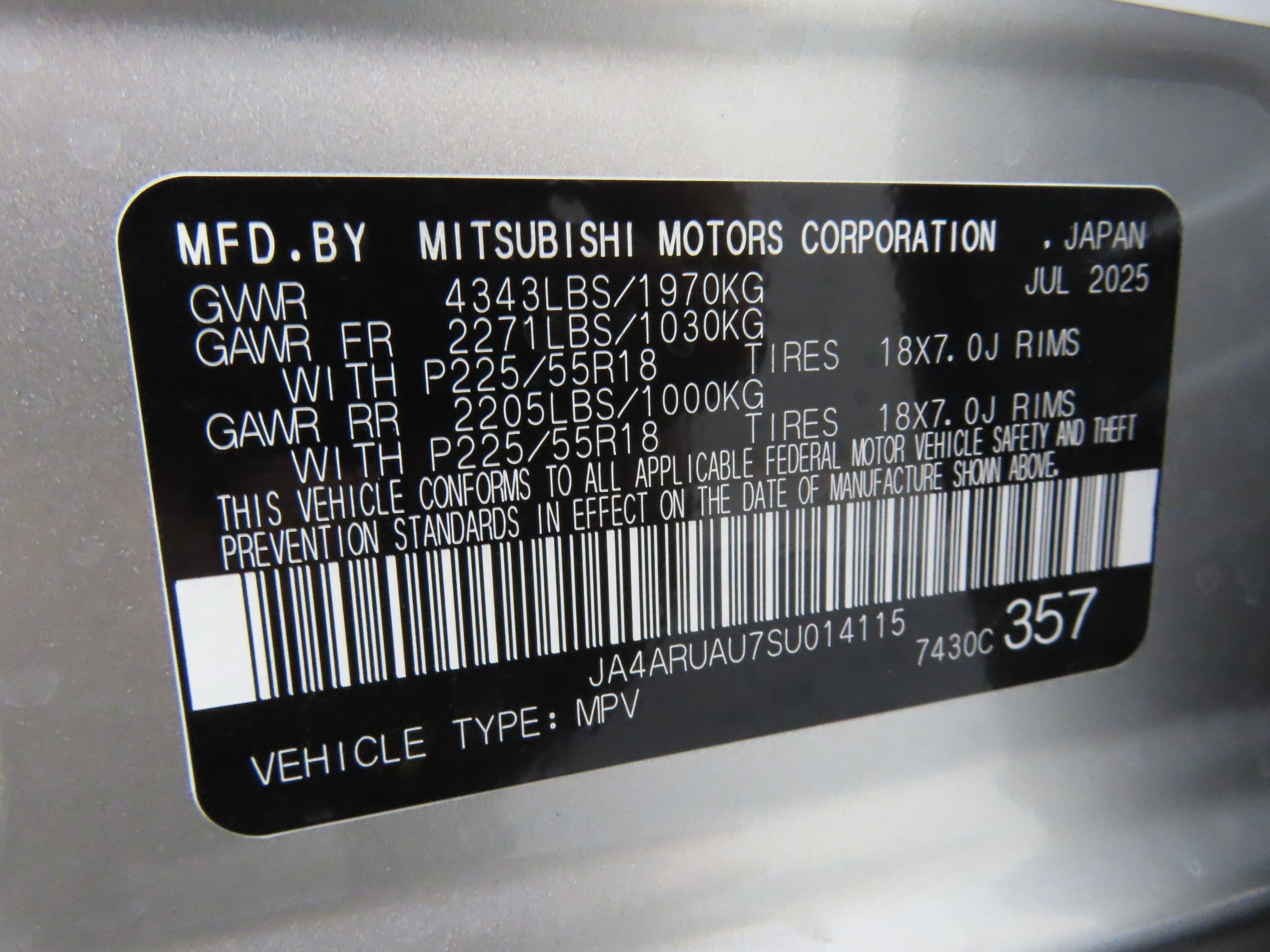 New 2025 Mitsubishi Outlander Sport ES image 26