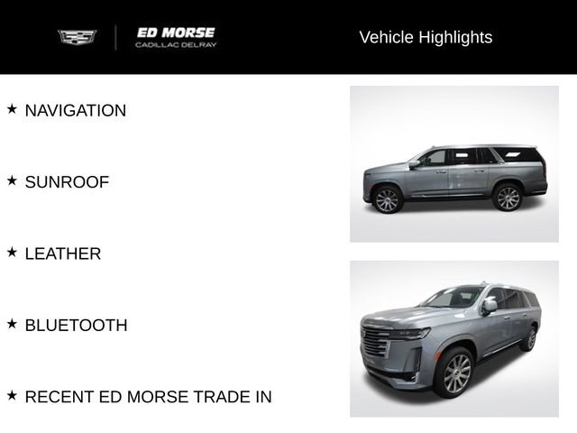 Certified 2024 Cadillac Escalade ESV Premium Luxury Platinum w/ Heavy-Duty Trailer Package image 6
