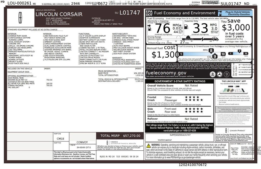 Used 2025 Lincoln Corsair Grand Touring w/ Towing Package image 41