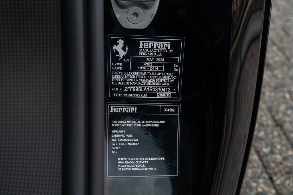 Certified 2024 Ferrari 296 GTB RWD image 47