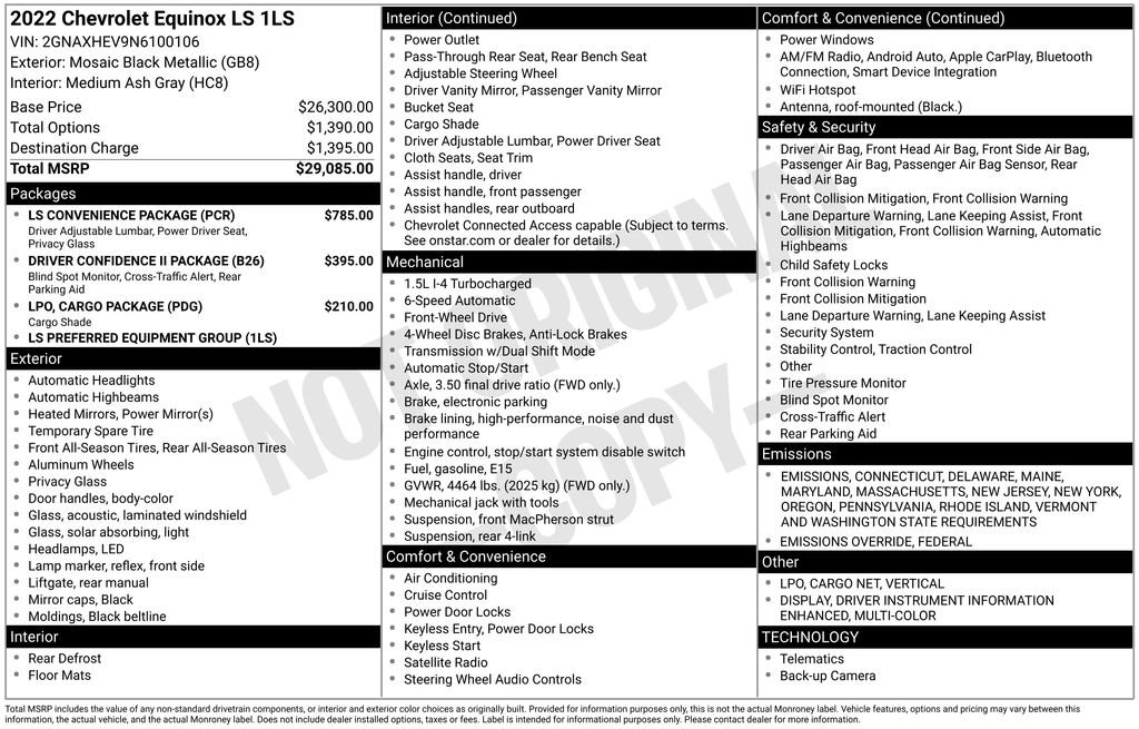 Used 2022 Chevrolet Equinox LS w/ LS Convenience Package image 6