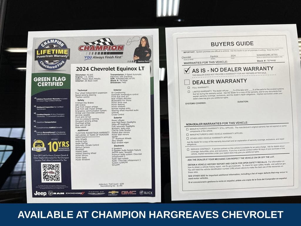 Certified 2024 Chevrolet Equinox LT FWD image 43