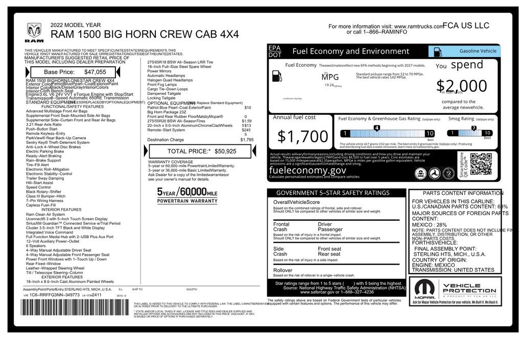Used 2022 RAM 1500 Big Horn AWD/4WD image 11