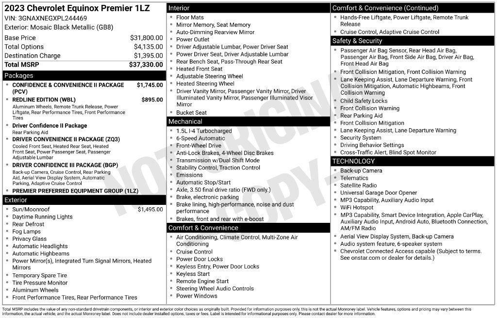 Used 2023 Chevrolet Equinox Premier FWD image 10