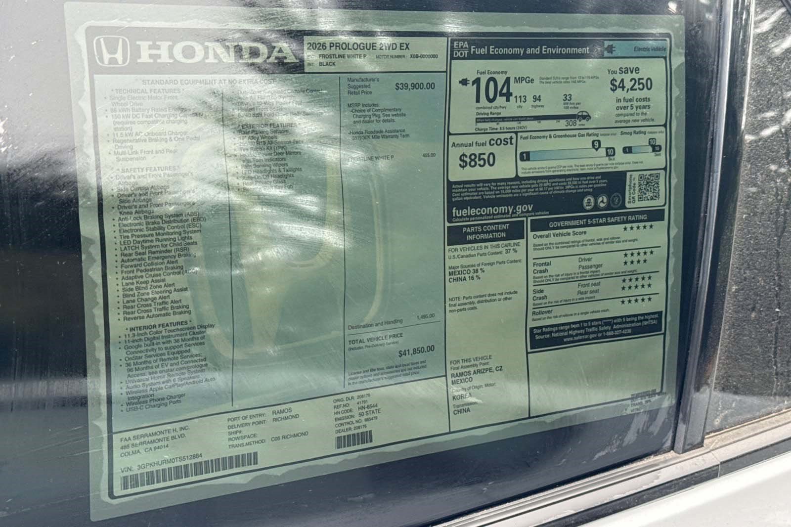 New 2026 Honda Prologue Eco image 34