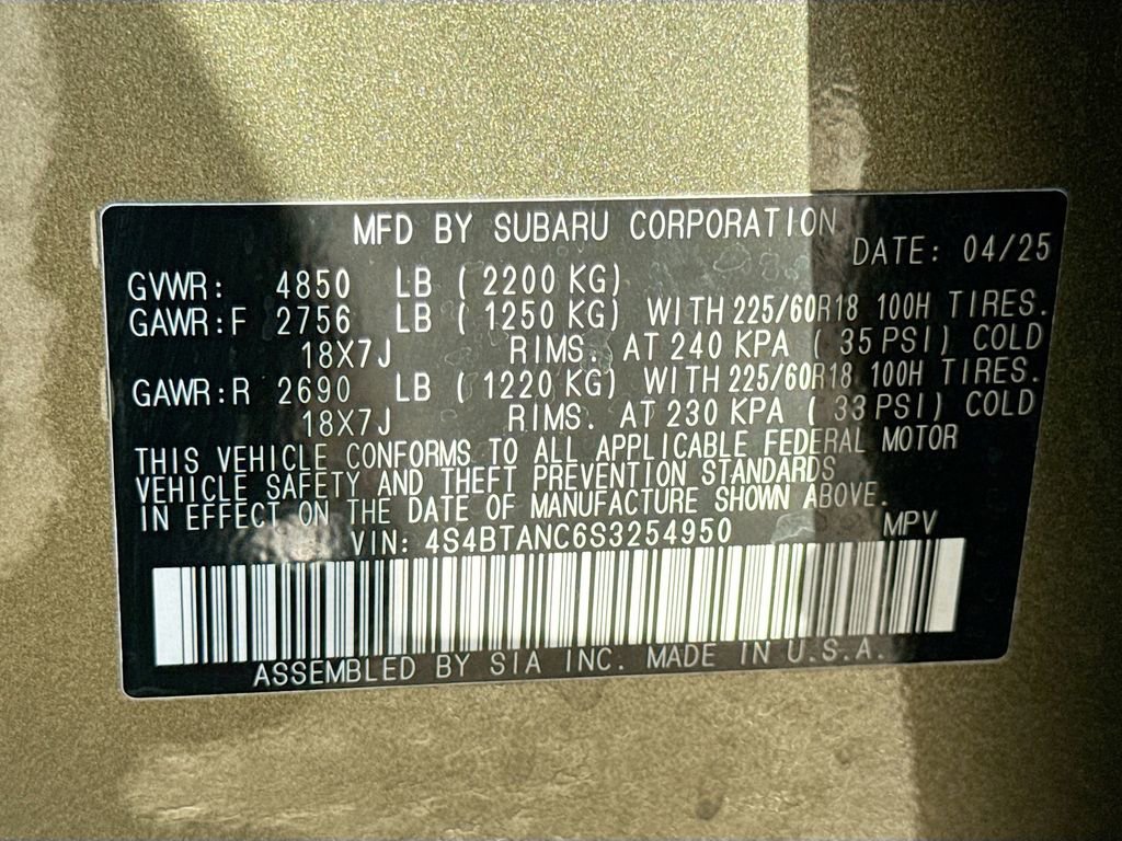 Certified 2025 Subaru Outback Limited image 46