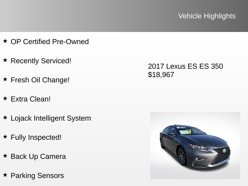 Used 2017 Lexus ES 350 image 4