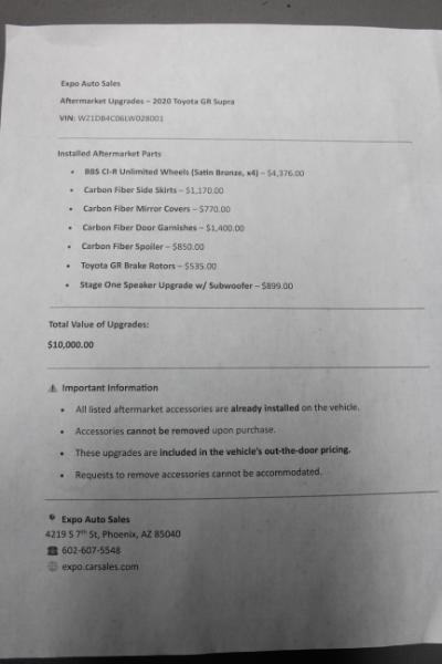 Used 2020 Toyota Supra Premium w/ Driver Assist Package image 37