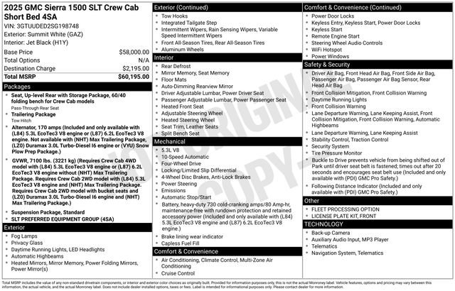 Used 2025 GMC Sierra 1500 SLT AWD/4WD image 30