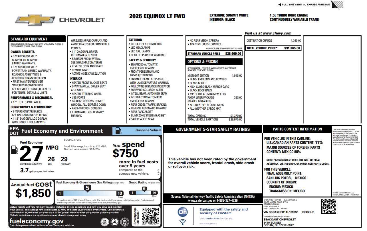 Used 2026 Chevrolet Equinox LT w/ Midnight Edition image 1