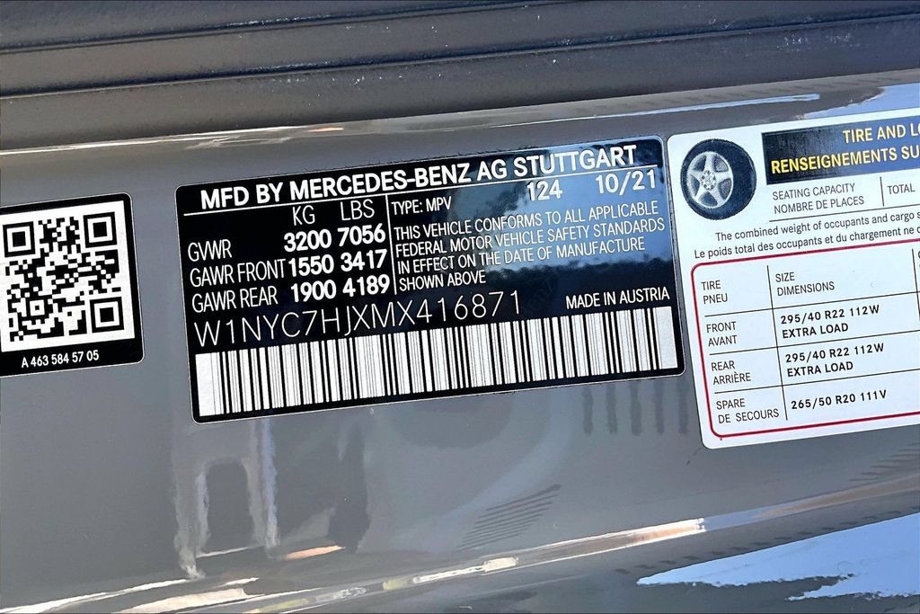 Certified 2021 Mercedes-Benz G 63 AMG 4MATIC image 35