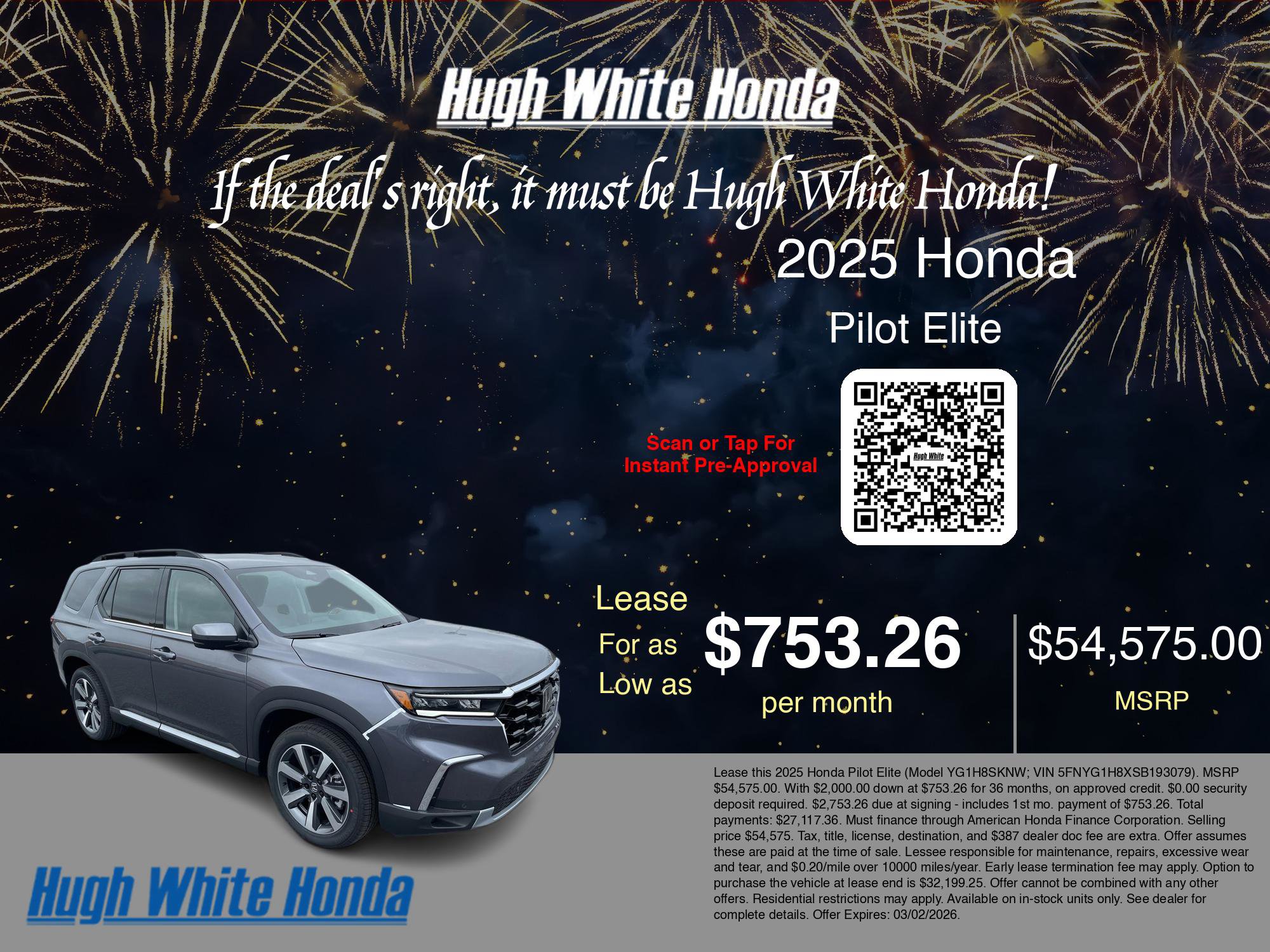 New 2025 Honda Pilot Elite image 3