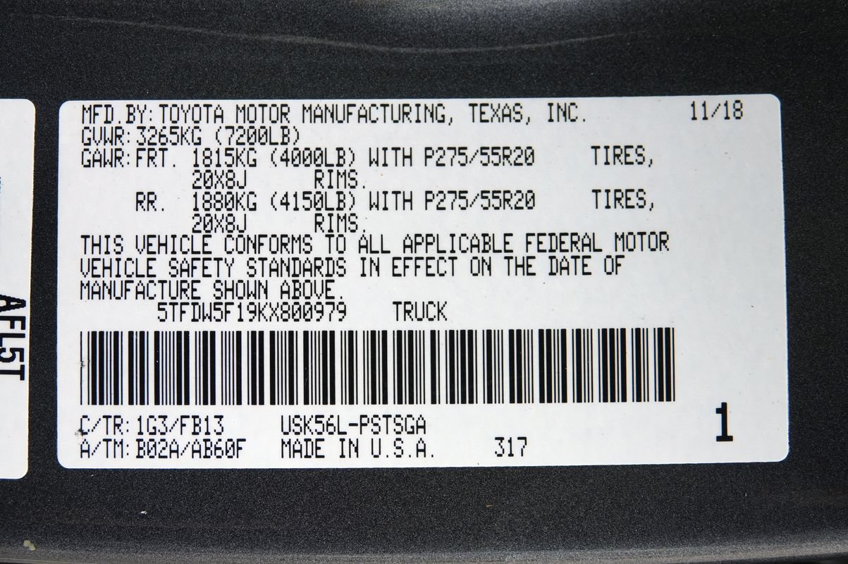 Used 2019 Toyota Tundra SR5 w/ TRD Sport Package AWD/4WD image 44
