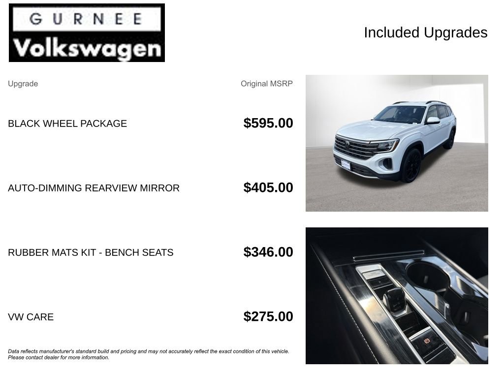 Used 2024 Volkswagen Atlas SE w/ Black Wheel Package AWD/4WD image 4