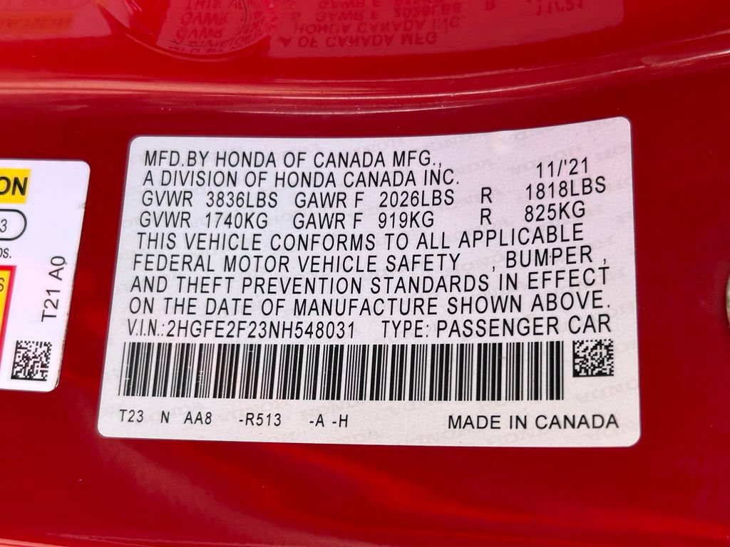 Used 2022 Honda Civic LX image 54