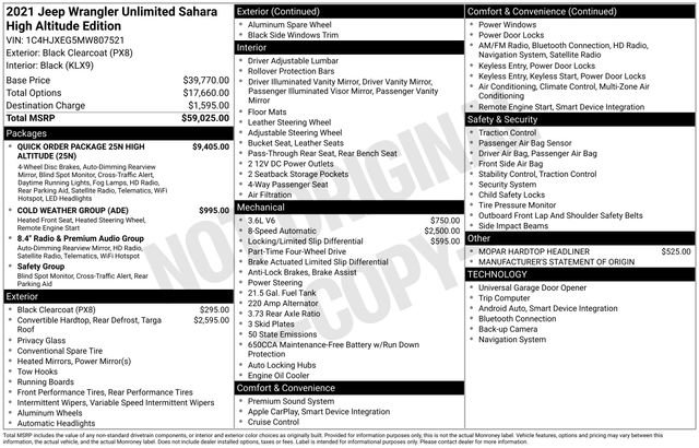 Used 2021 Jeep Wrangler Unlimited Sahara image 34