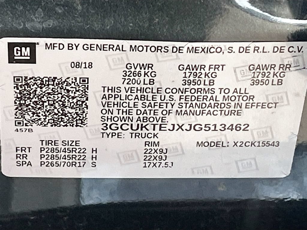 Used 2018 Chevrolet Silverado 1500 High Country AWD/4WD image 32