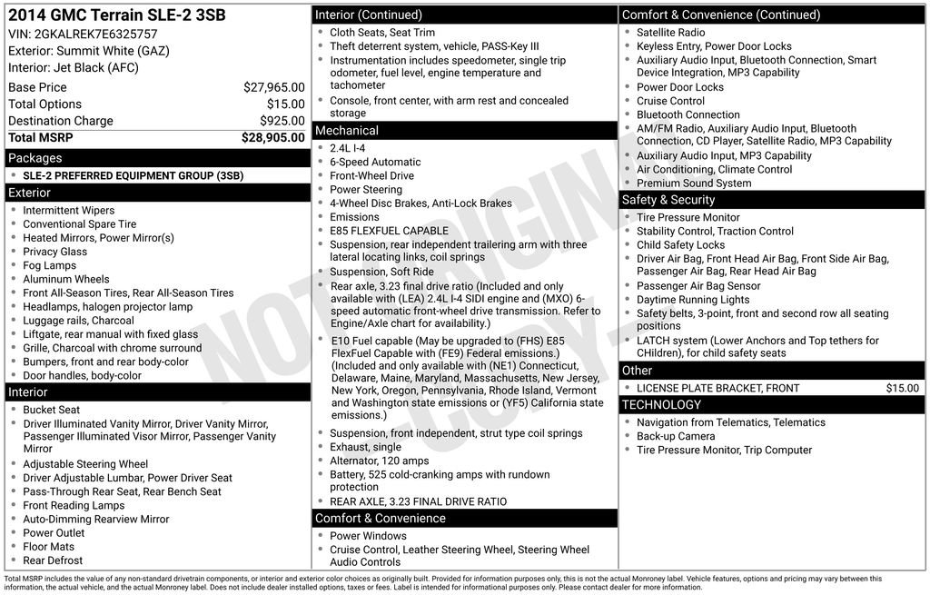 Used 2014 GMC Terrain SLE image 32