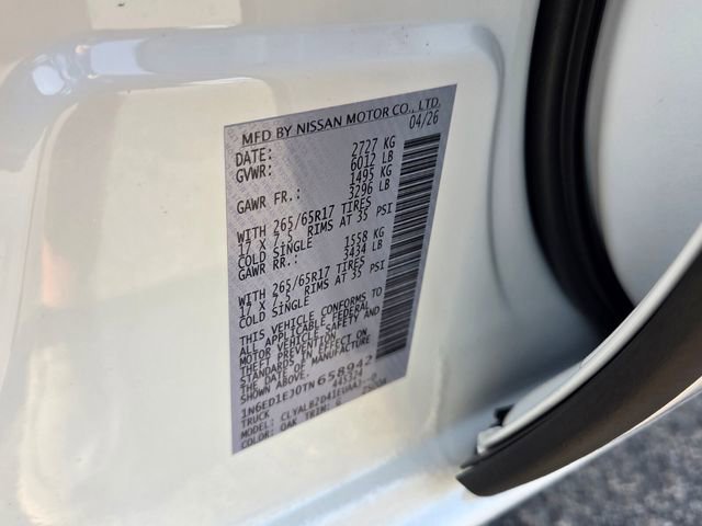 New 2026 Nissan Frontier SV w/ All-Weather Content Package RWD image 17