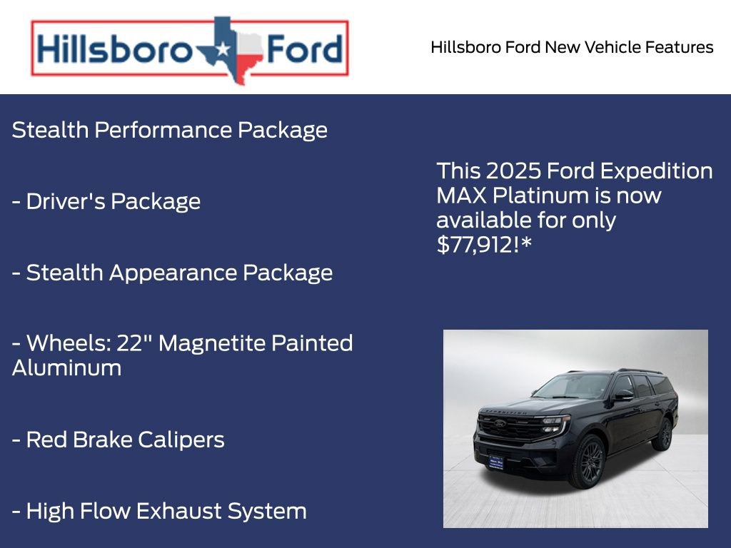New 2025 Ford Expedition Max Platinum w/ Stealth Performance Package AWD/4WD image 5