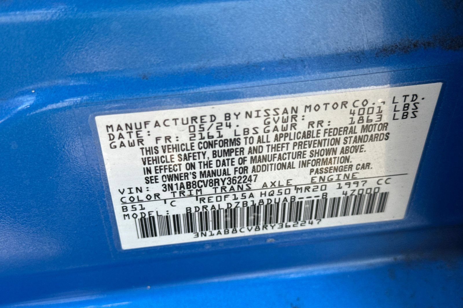 Used 2024 Nissan Sentra SV w/ SV Premium Package FWD image 32
