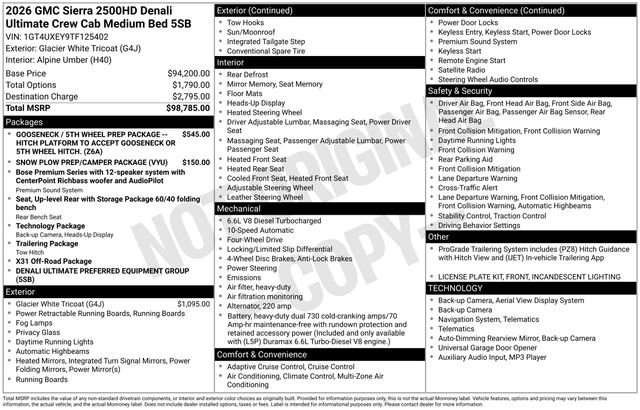 Used 2026 GMC Sierra 2500 Denali Ultimate image 7