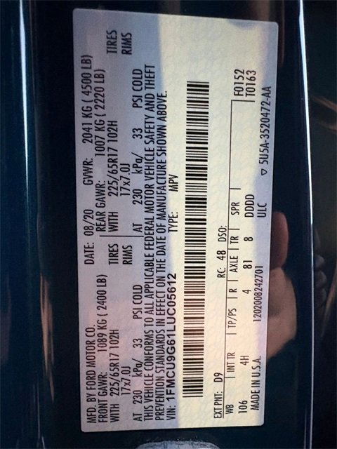 Used 2020 Ford Escape SE image 30