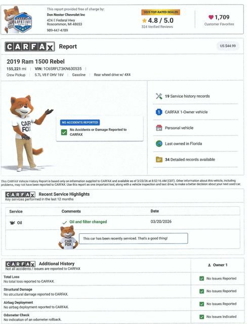 Used 2019 RAM 1500 Rebel w/ Rebel Level 2 Equipment Group image 5