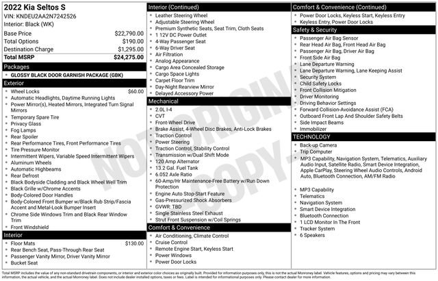 Used 2022 Kia Seltos S FWD image 37